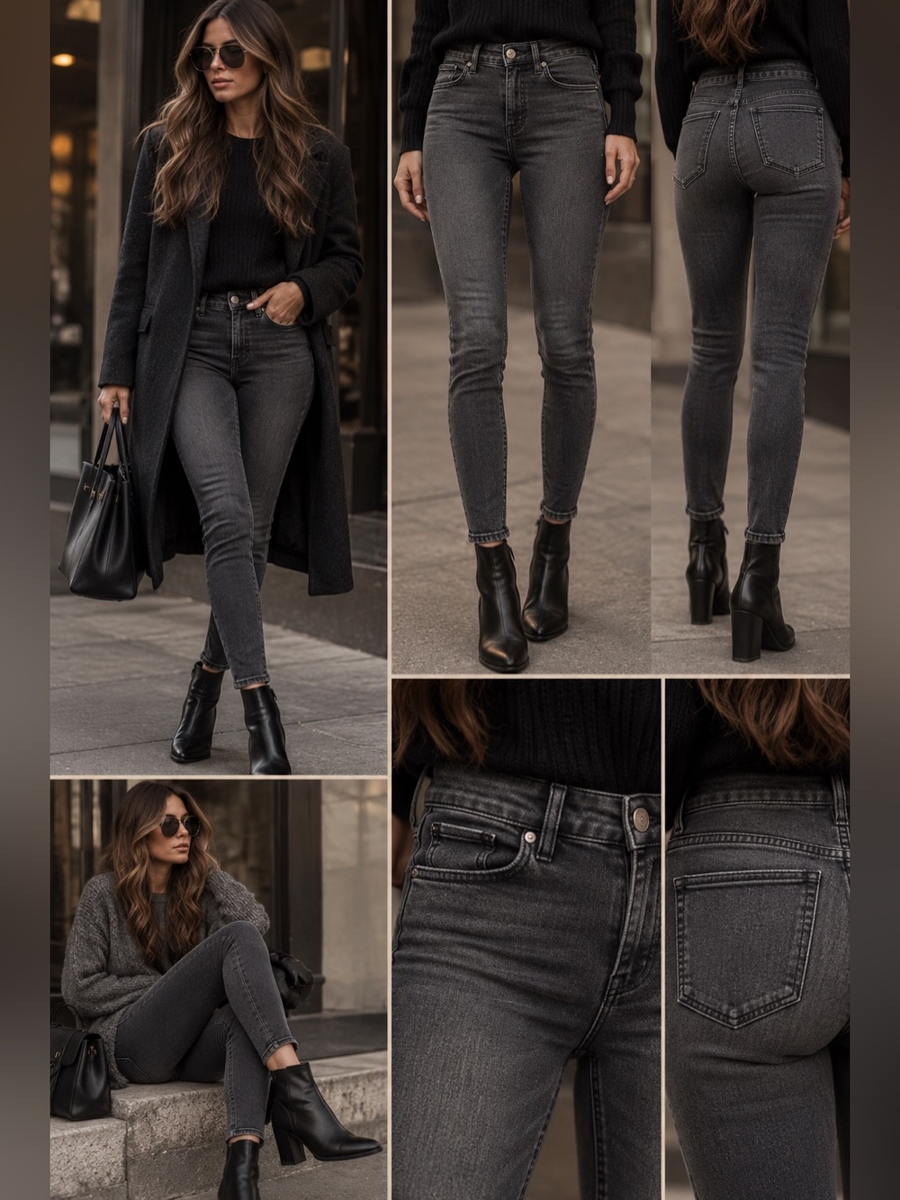 Banana Republic | Premium Denim | Charcoal Black | Skinny Jeans | Size 27